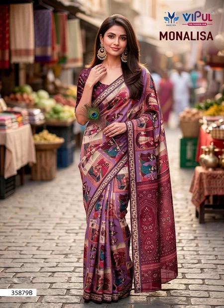Monalisa 35879 A To F By Vipul Mul Cotton Printed Saree